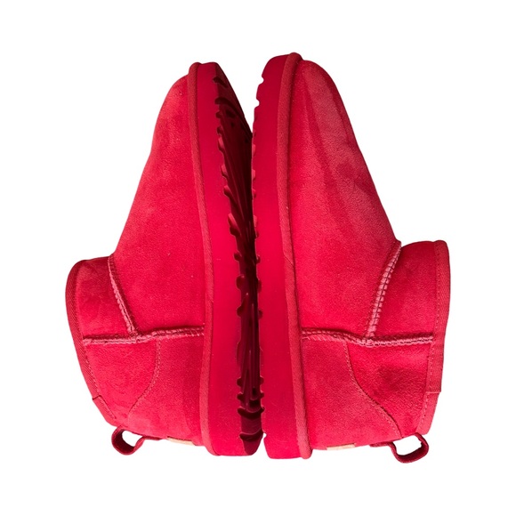 Ugg Classic Ultra Mini Suede Shearling Slip-On Boots - Picture 4 of 8